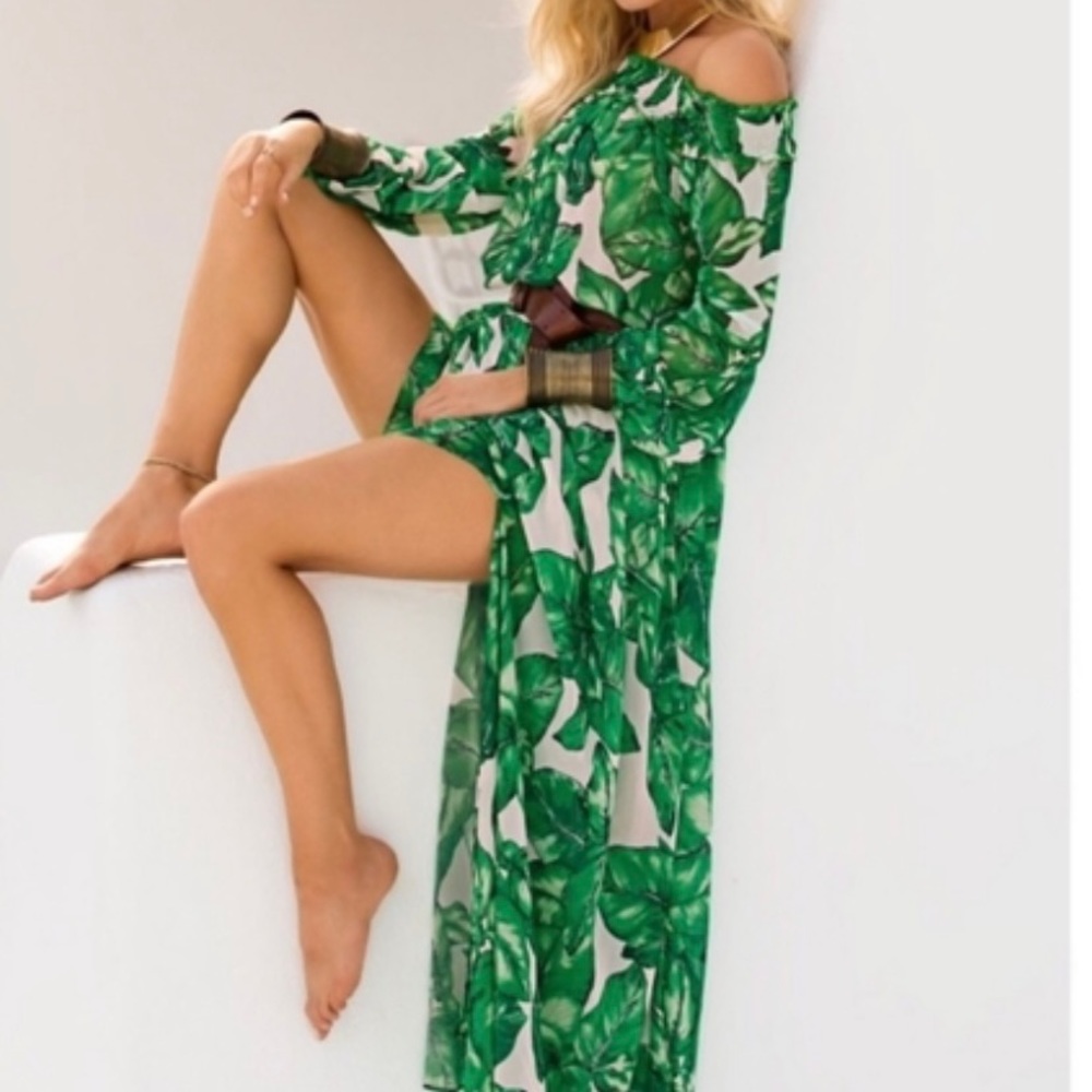 NWT Boston Proper Breathtaking Tropical Maxi Dress